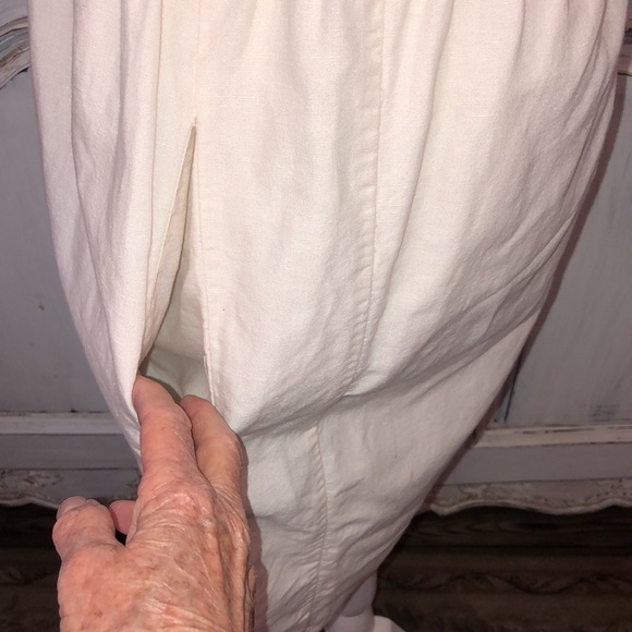 James Perse Los Angeles Linen Cotton Blend Neutral Lightly Textured Dress Size 1 - Picture 7 of 12